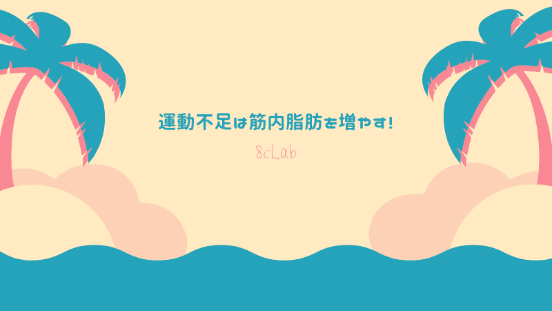 運動不足は筋内脂肪を増やす！